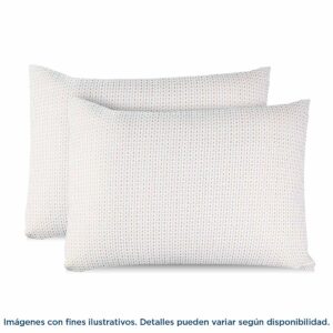 Almohada Luxor Home Relaxed Queen con tela Jacquard e hilos de cobre antimicrobianos